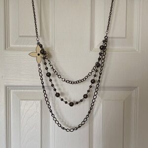 Unique Black Multi-Layer Necklace